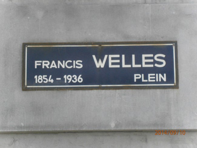 Afbeeldingsresultaat voor straatnaambord van de francis wellesplein foto's van alfons van camp