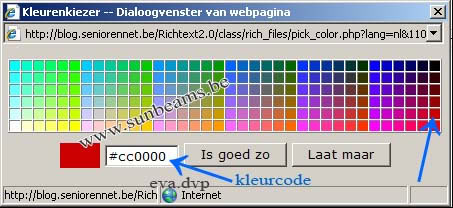 kleurcodes